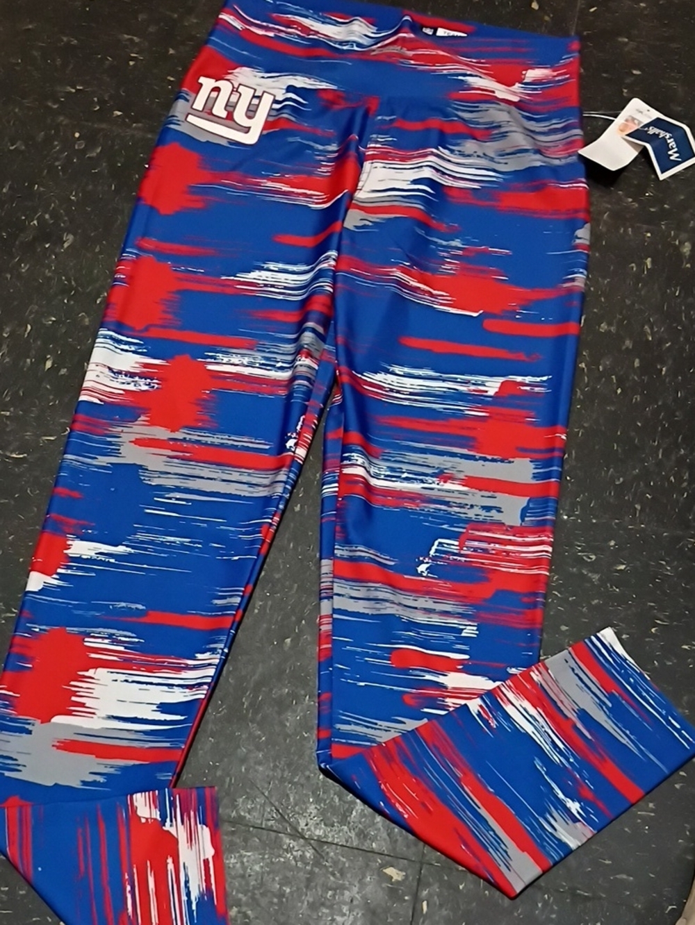 Brand New NY Giants Blue & Red Athletic Leggings Women's Xl-b5